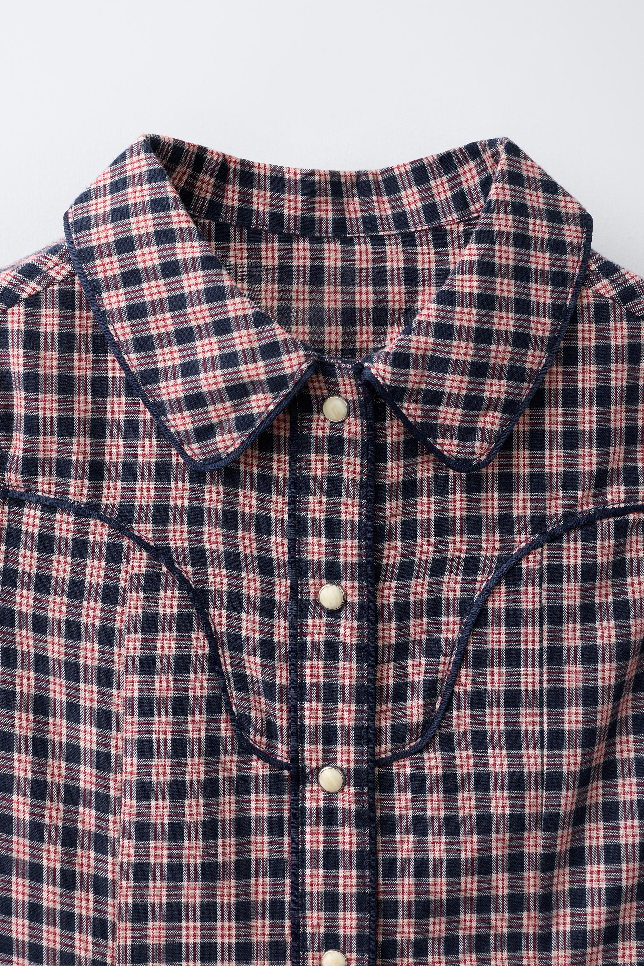 ROBE ÉVASÉE À CARREAUX